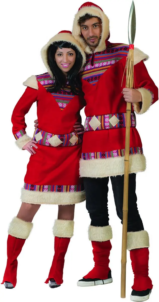 Espa Eskimo Nanook Kostuum - Maat 48-50 - Rood
