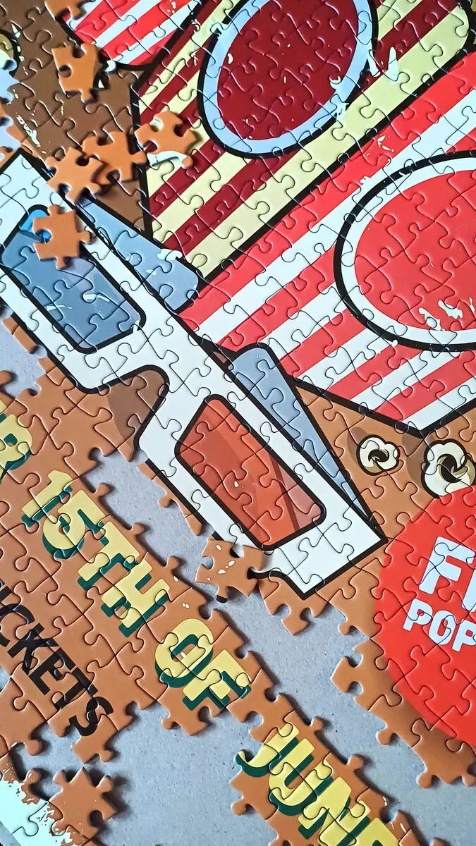 Tactic Vintage Posters Retro Cinema Puzzle 1000 Stuks - Groen