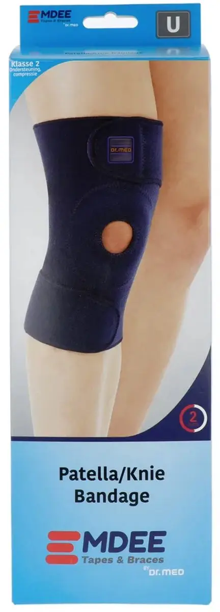 Emdee Patella Kniebandage - Blauw