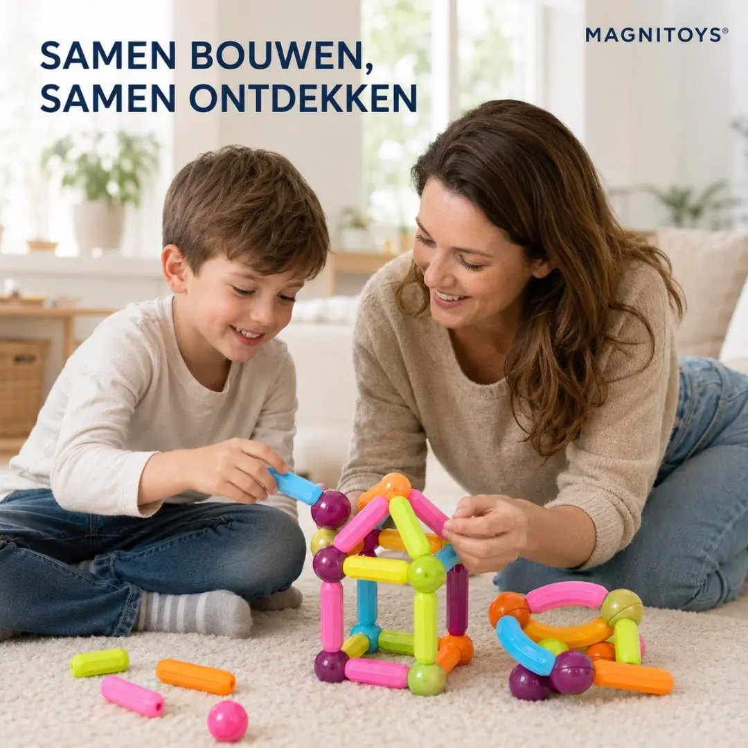 MagniToys Magnetisch Constructiespeelgoed 33 Stuks - 3D Bouwset