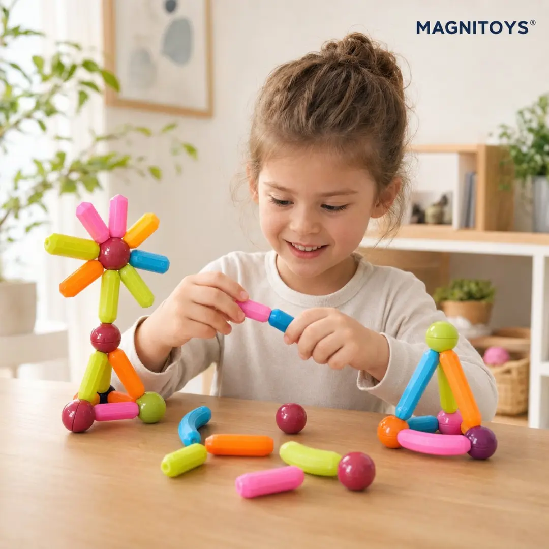 MagniToys Magnetisch Constructiespeelgoed 33 Stuks - 3D Bouwset
