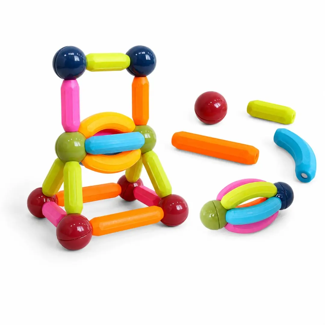MagniToys Magnetisch Constructiespeelgoed 33 Stuks - 3D Bouwset