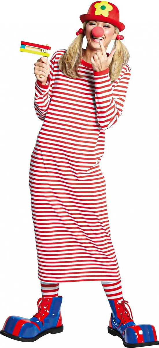 ESPA Rood-wit gestreepte Maxi Jurk - XL