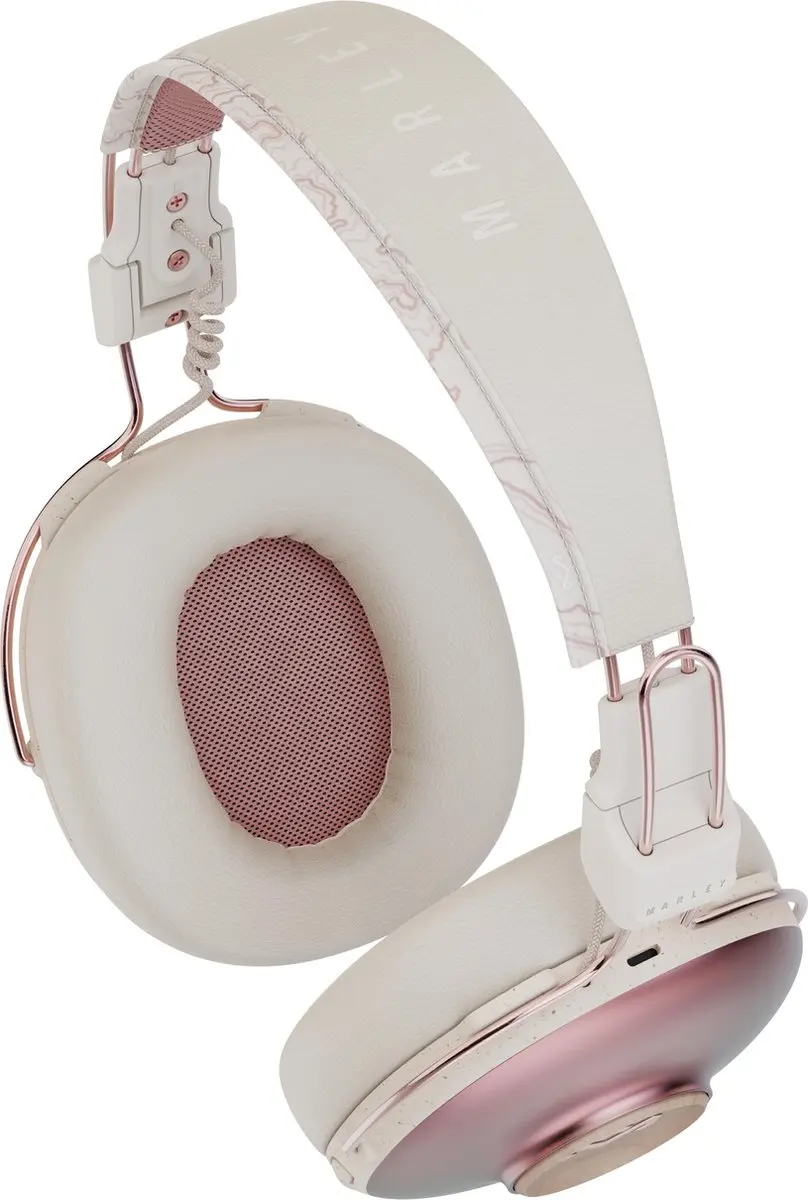 House of Marley Positive Vibration Frequency EM-JH143-CP Bluetooth Hoofdtelefoon - Roze