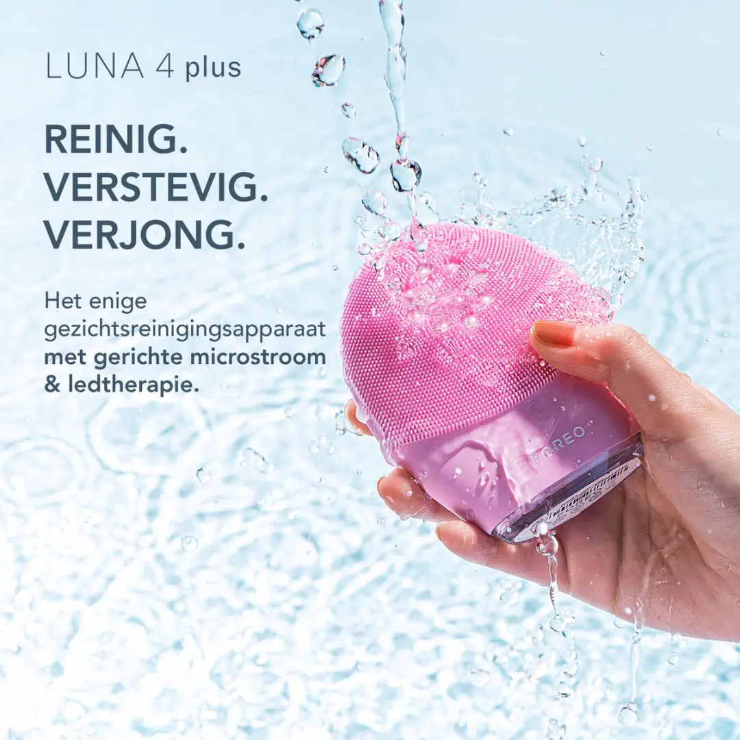 FOREO Luna 4 Plus + Serum 2.0 Bundel - 2 Stuks - Roze