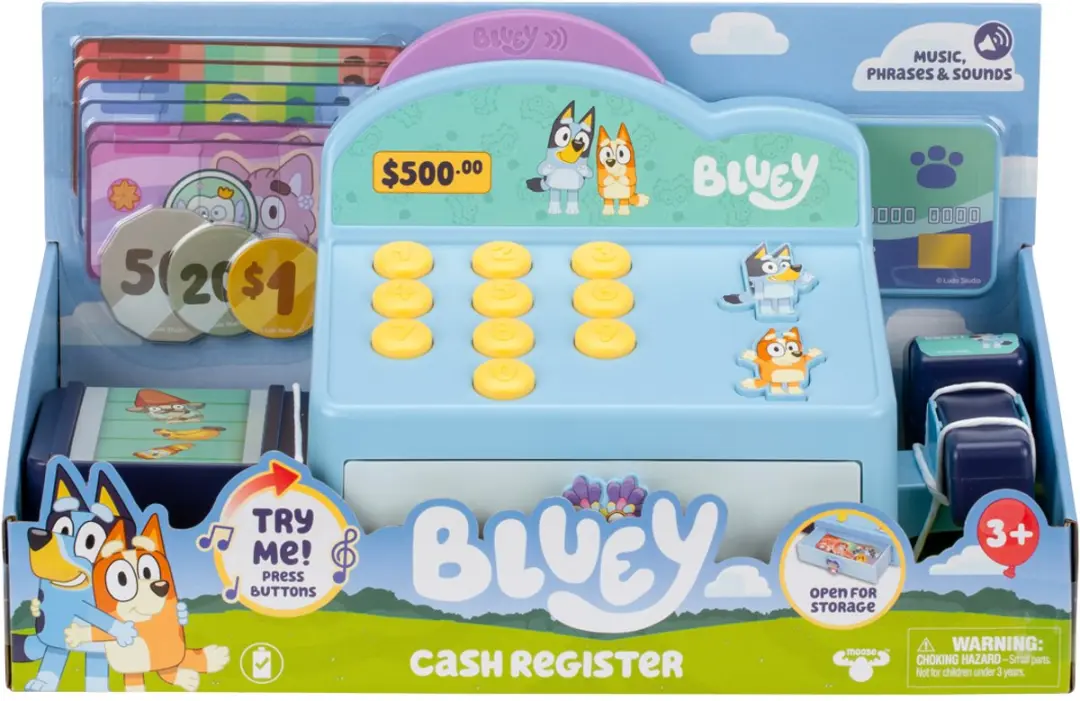 Moose Toys Bluey Speelkassa MS17663 - Blauw