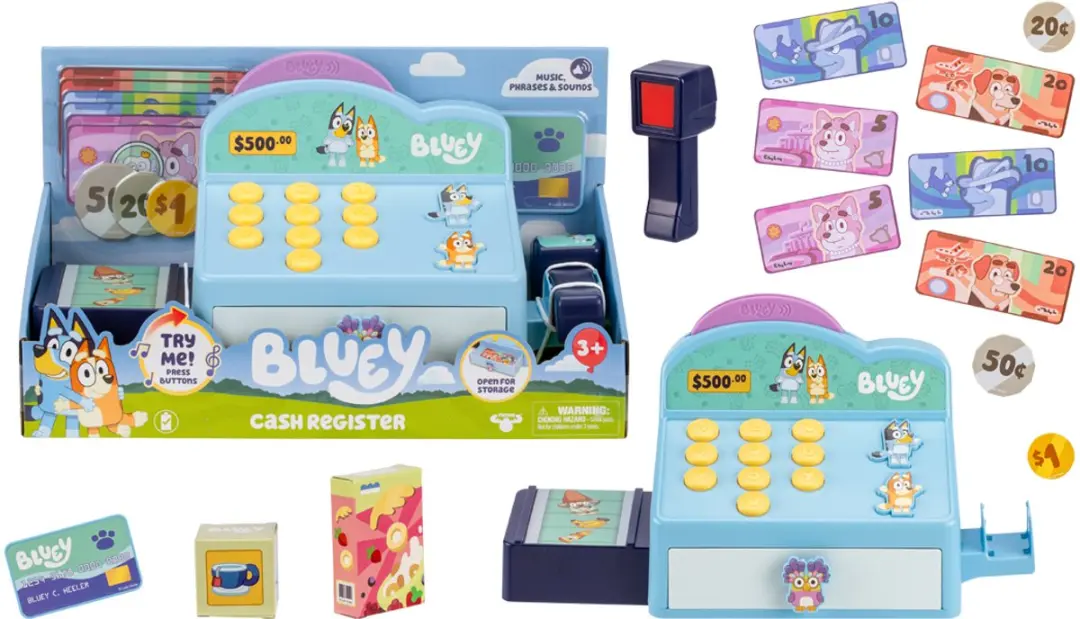 Moose Toys Bluey Speelkassa MS17663 - Blauw