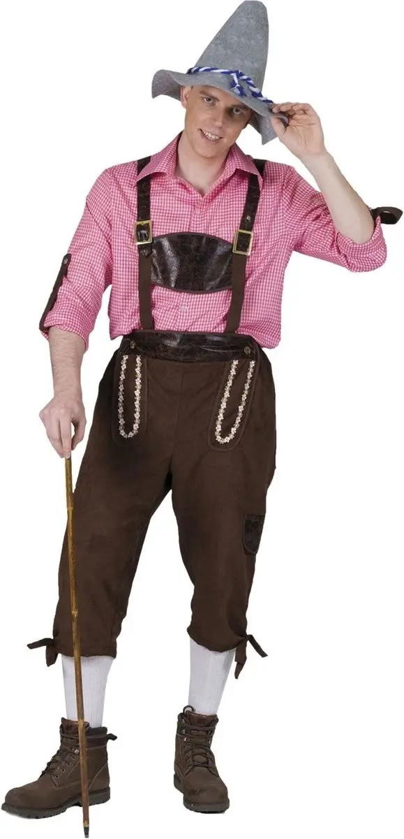 Espa Bruine Tiroler Lederhose Rolf - Maat 48
