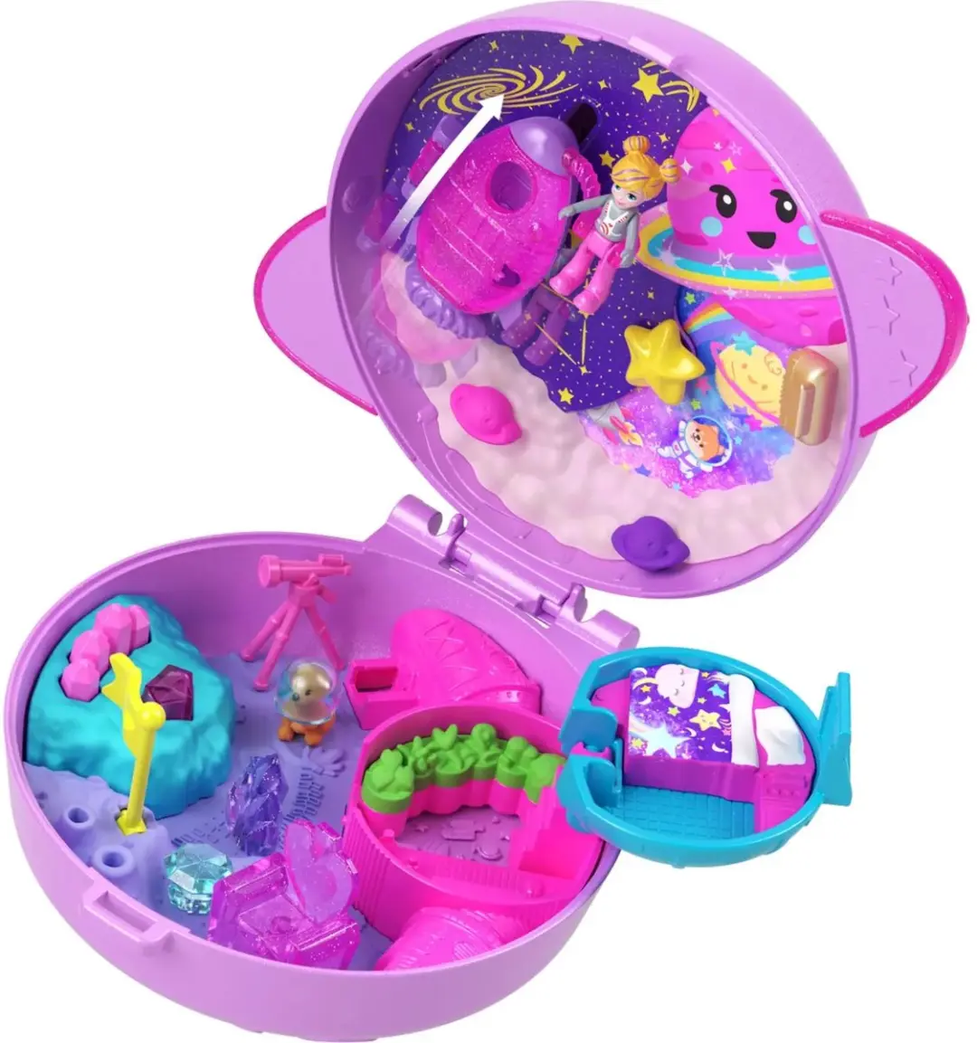 Mattel Polly Pocket Planeet Speelset - Diers