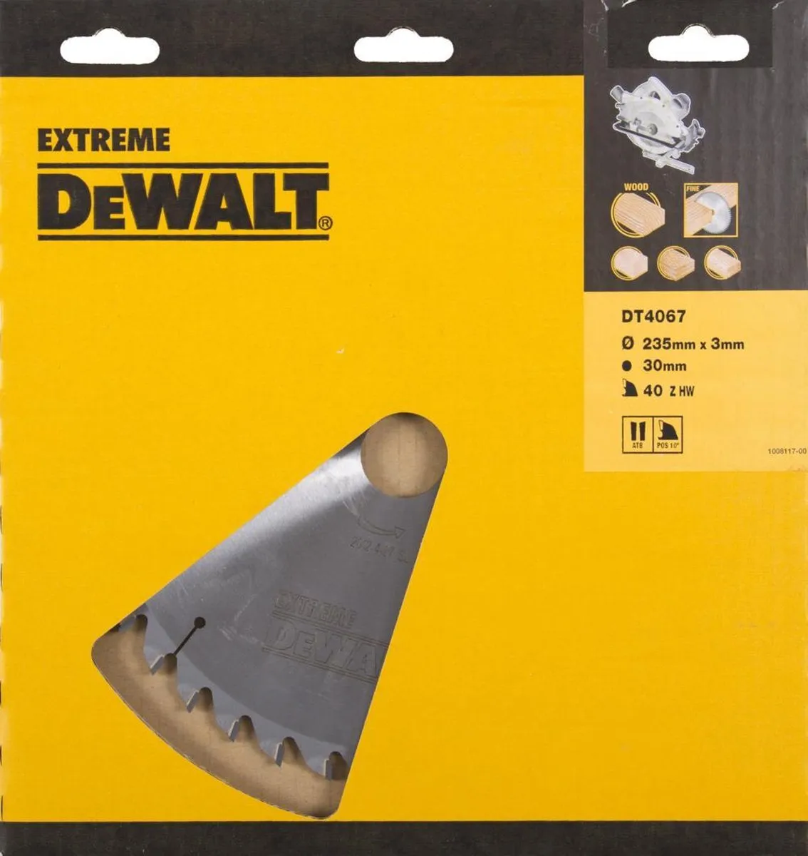 DeWalt Extreme Cirkelzaagblad Hout DT4067-QZ - Ø235mm 40T