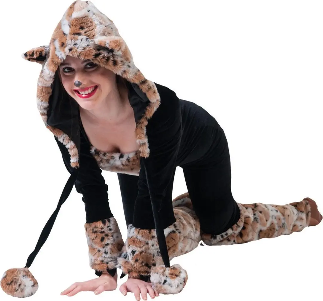 Espa Onesie Sneeuwkat Suzette - Maat 32/34 - Zwart
