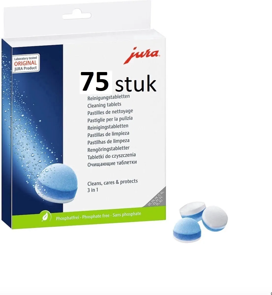 Jura 3-Fasen Reinigingstabletten