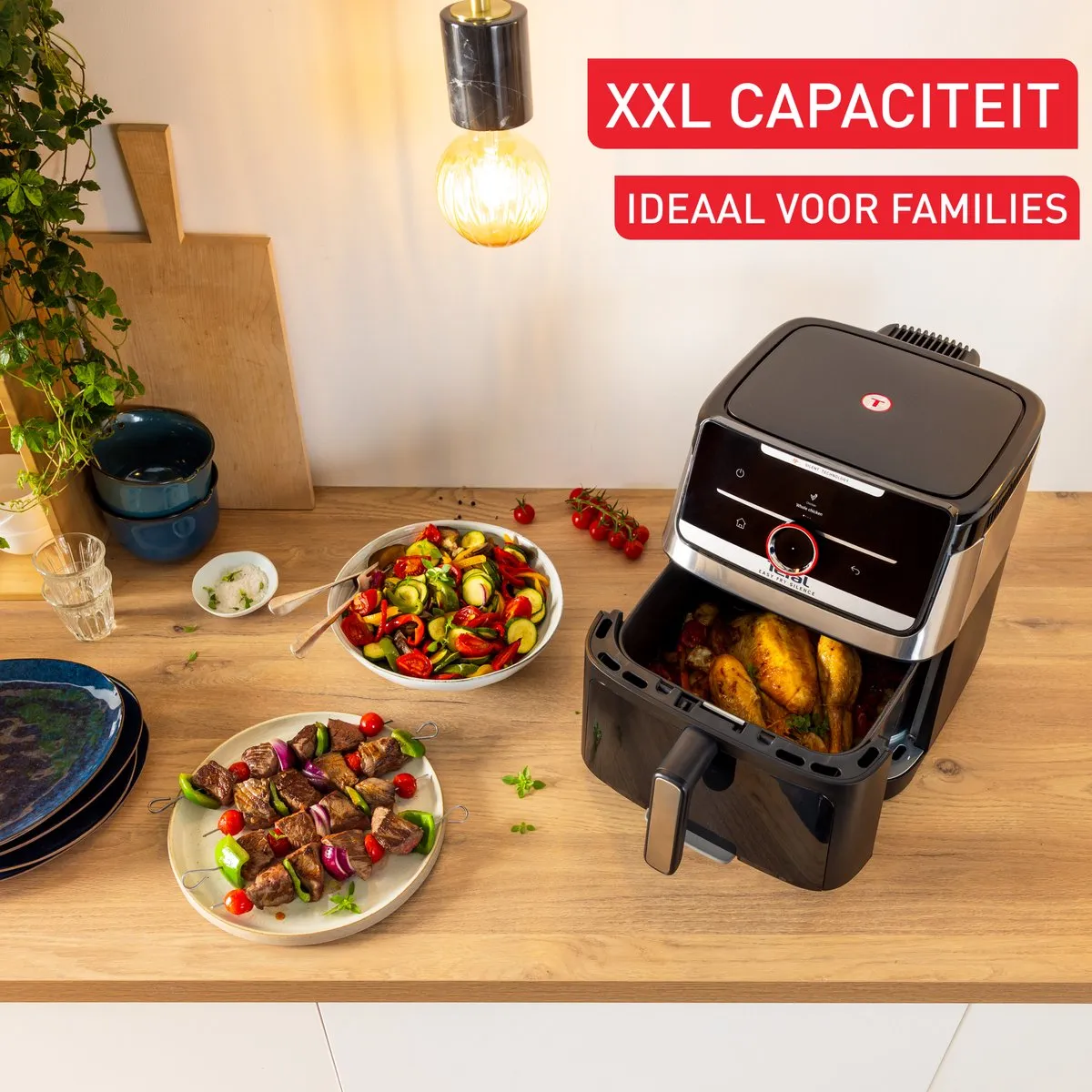 Tefal Easy Fry Smart & Silence XXL EY876D Airfryer 7L - 1800W