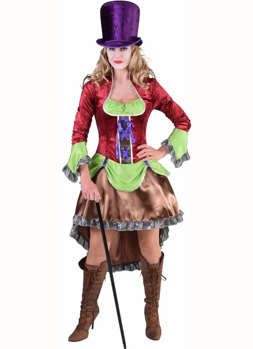 Espa Steampunk Burlesque Kostuum - Maat M - Multikleur