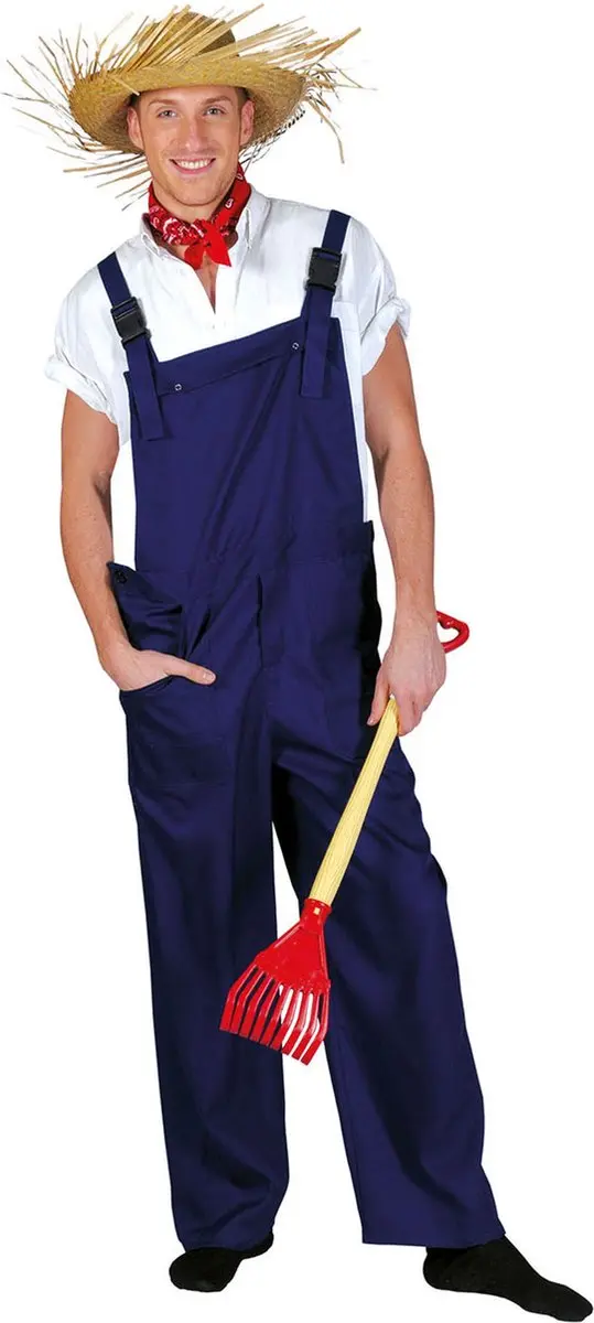 Blauwe party overalls