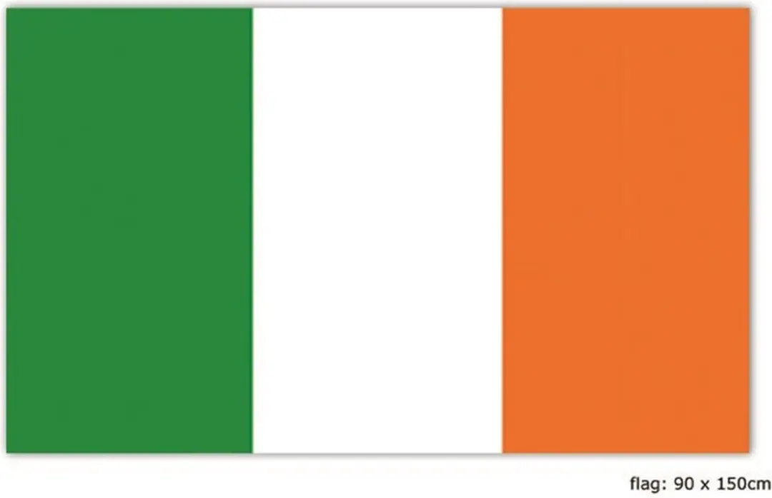 Espa Ierland Vlag 90x150cm - Groen Oranje Wit