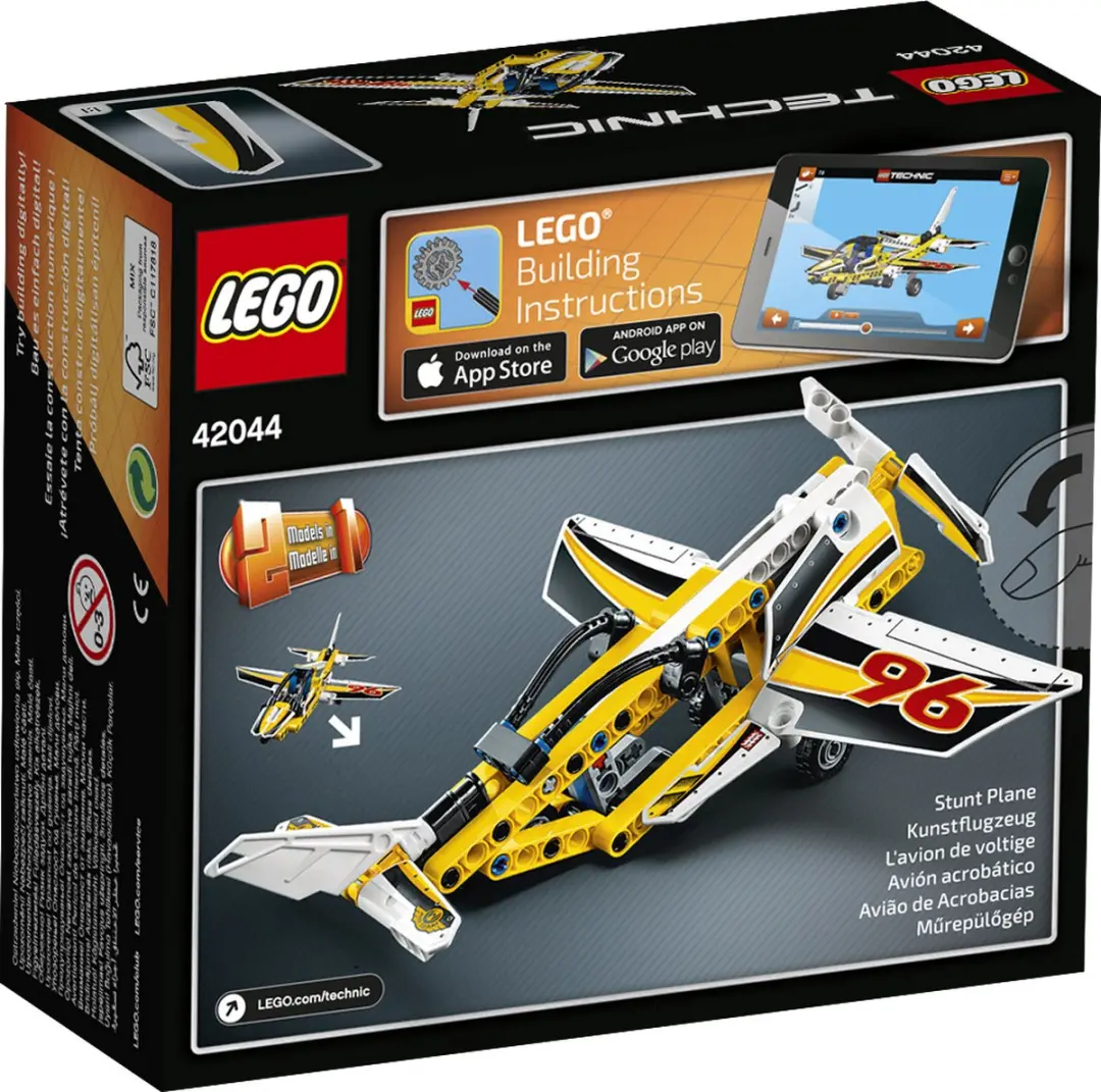 LEGO Technic Straaljager 42044 - 113 Stukken - Geel