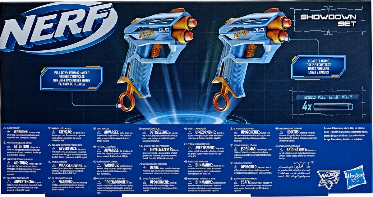 Nerf Elite 2.0 Showdown Set F5027ES0 - Blauw/Oranje