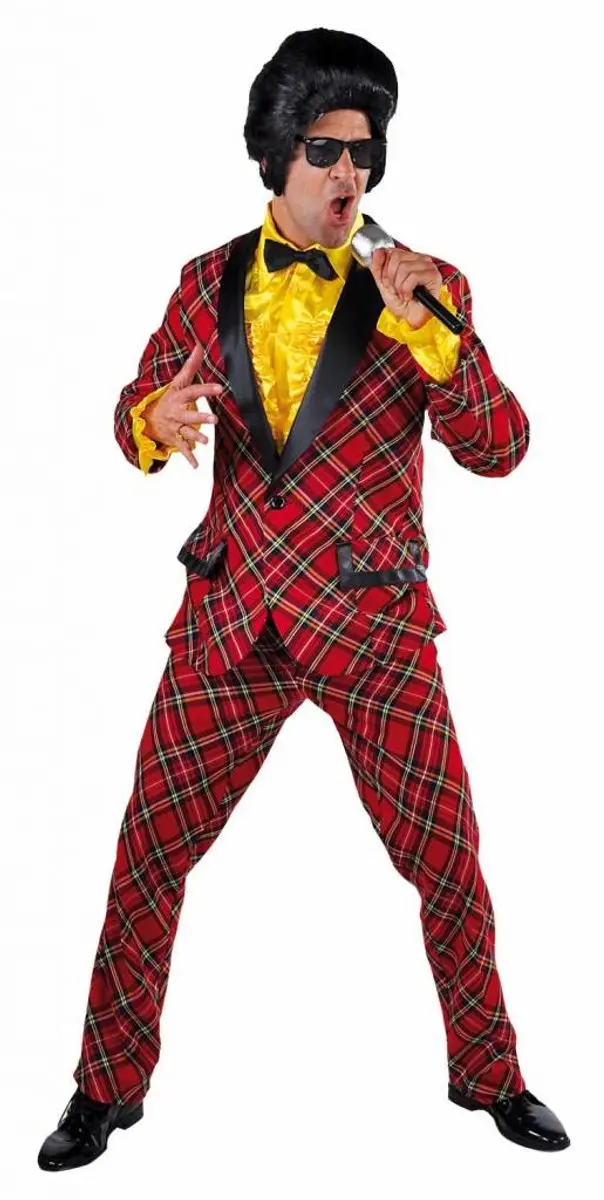Espa Landen Thema Kostuum Schotse Hooglander Gala Smoking - Medium - Rood