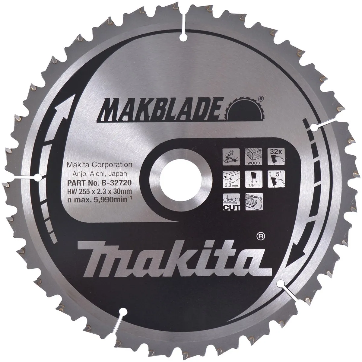Makita B-32720 Afkortzaagblad Hout 255mm