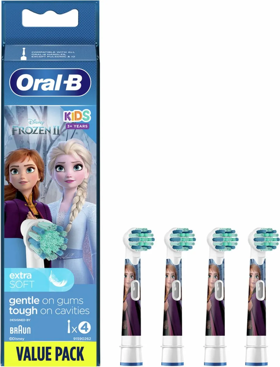 Oral-B Frozen Kids Opzetborstels - 24 Stuks (6x4)
