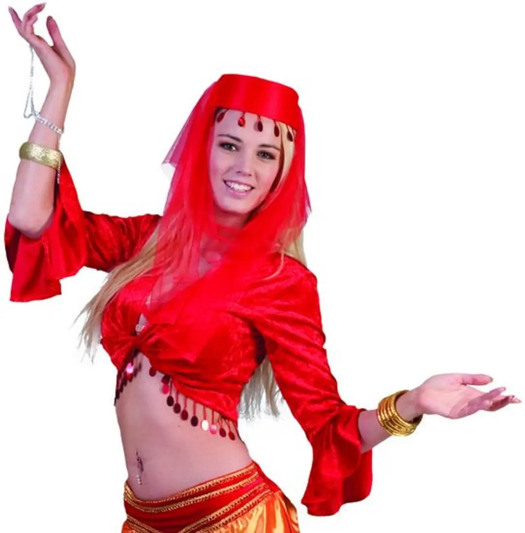 Espa Arabische Top Haremdanseres - One Size - Rood