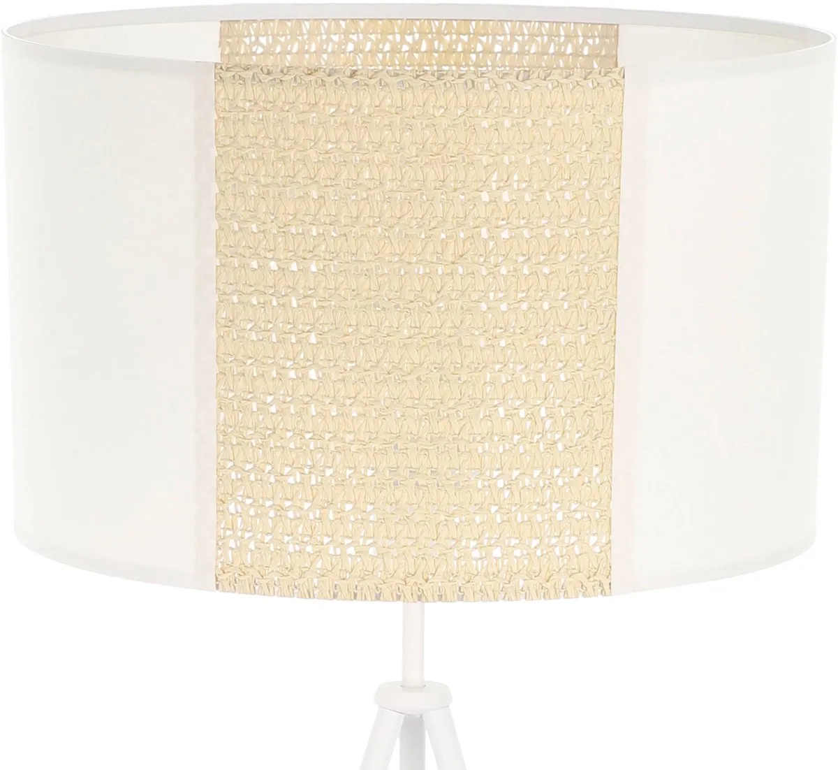 Eglo Arnhem Staande Lamp - Papier/Staal - Wit/Bruin