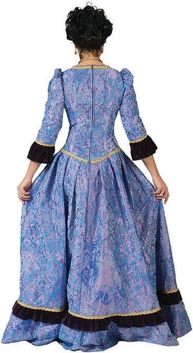 Espa Jonkvrouw Caroline Carnaval Kostuum 44-46 - Paars/Blauw