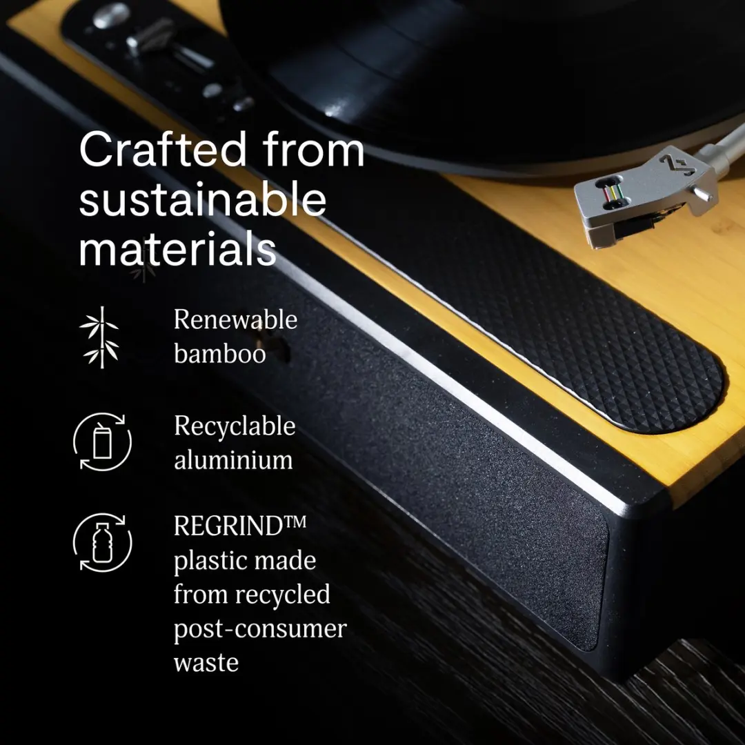 House of Marley Soul Rebel EM-JT401-SB Platenspeler - Bluetooth - Bamboe