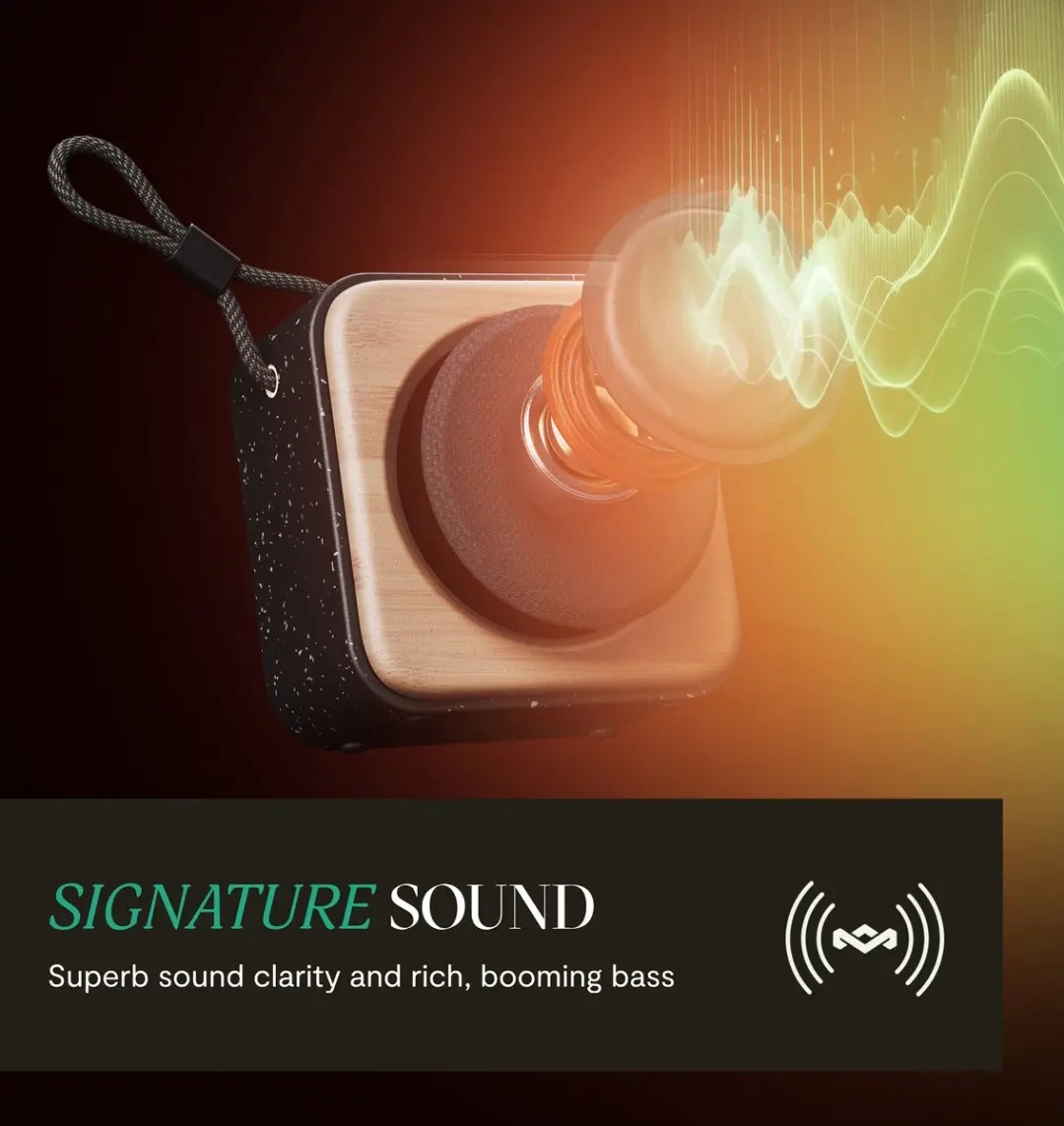 House of Marley Roots EM-JA022-SB Bluetooth Speaker - Zwart
