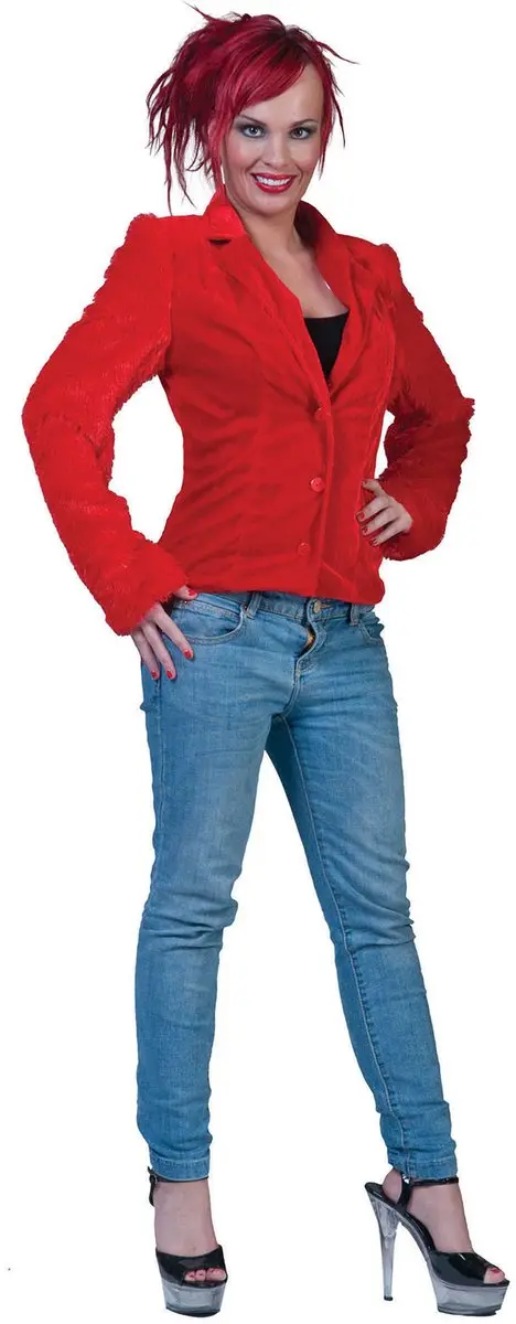 Espa Bontje Rood Fuzzy Jacket S/M