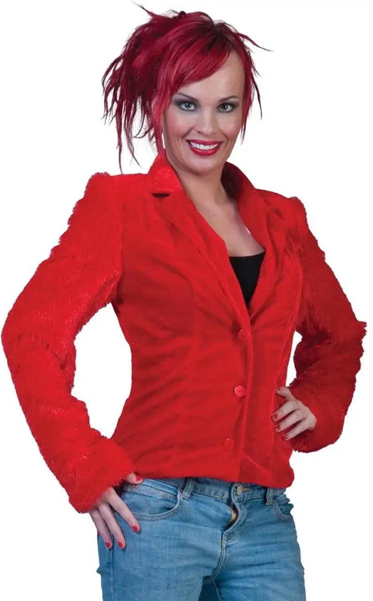 Espa Bontje Rood Fuzzy Jacket S/M