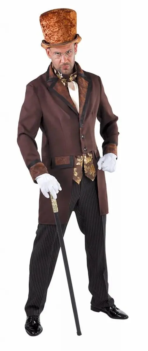 Espa Steampunk Victoriaans Kostuum - Maat L - Bruin