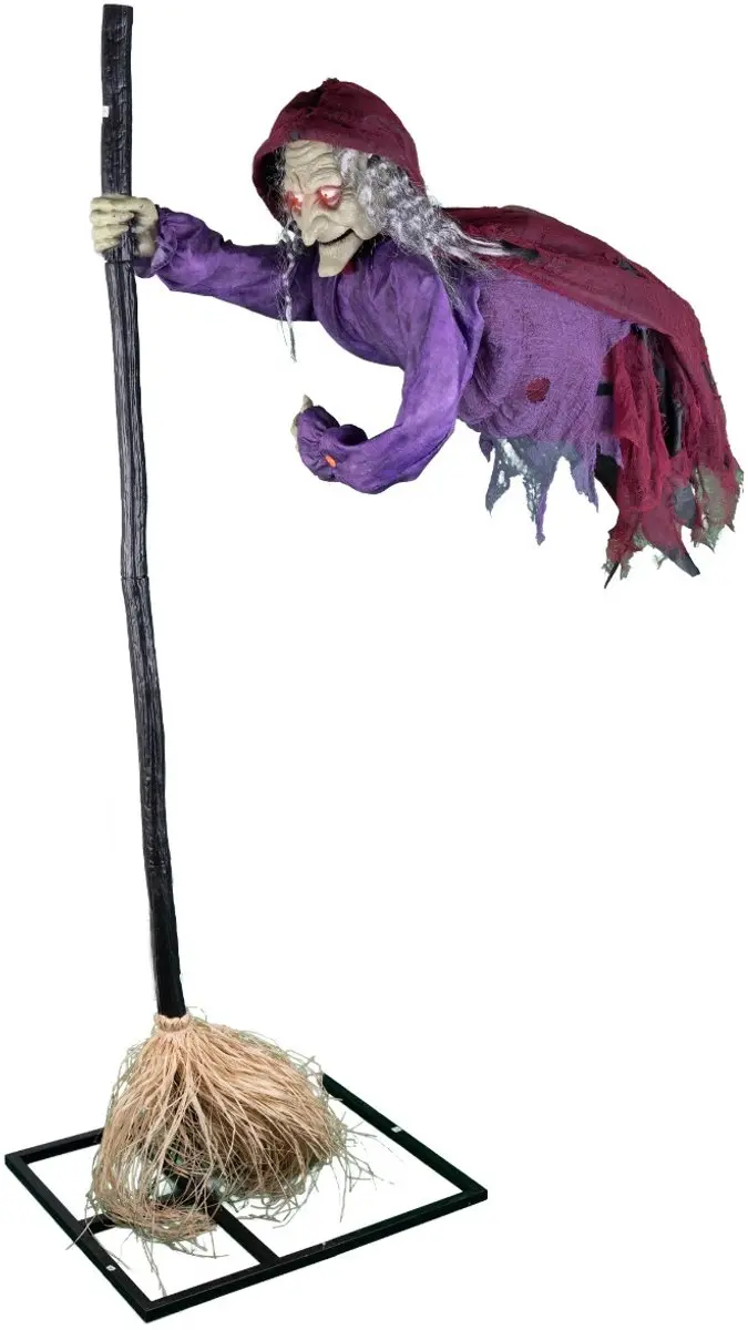 Espa Geanimeerde Zwevende Heks 195cm - Paars