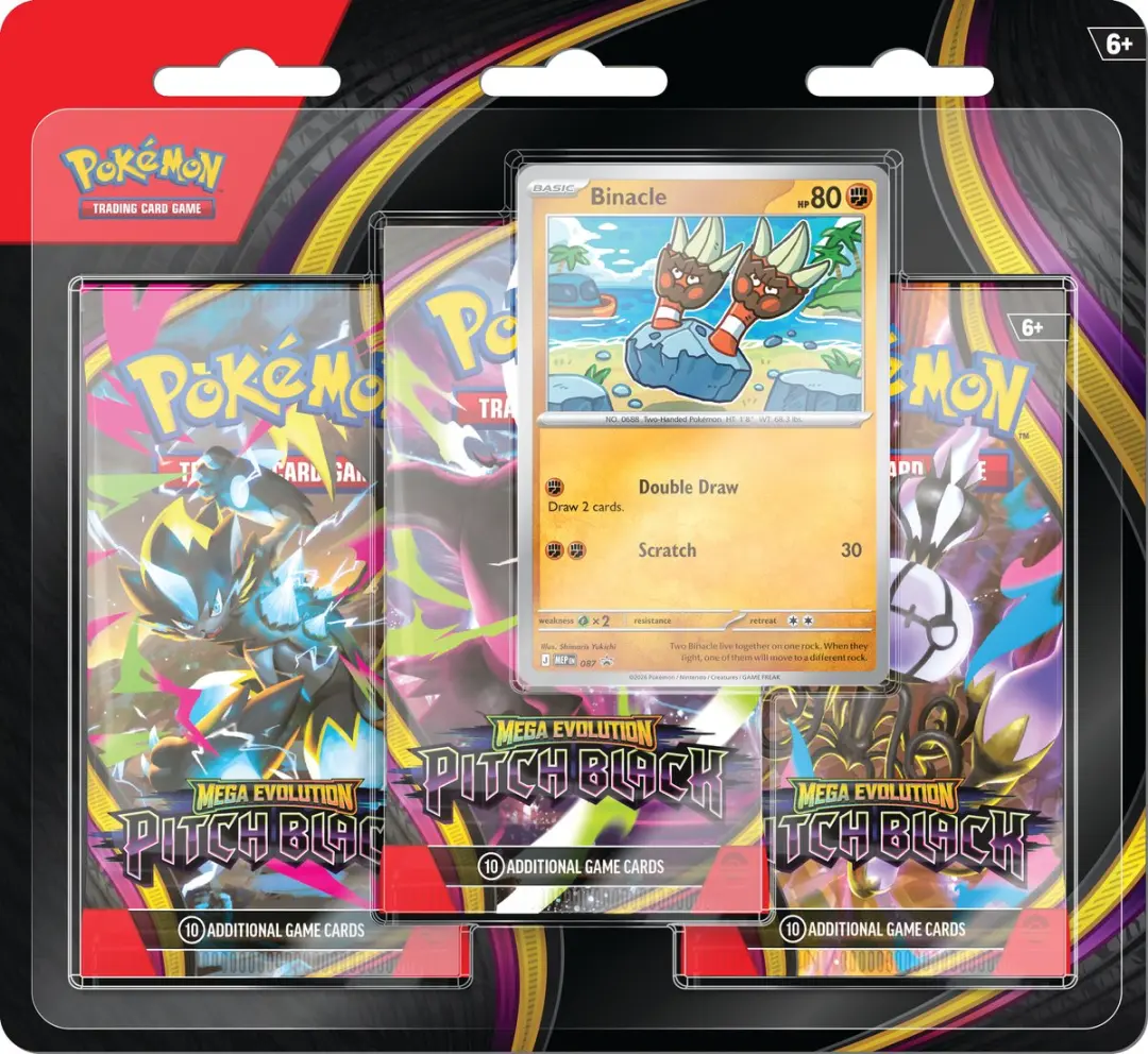 Pokémon TCG Pitch Black 3 Booster Blister