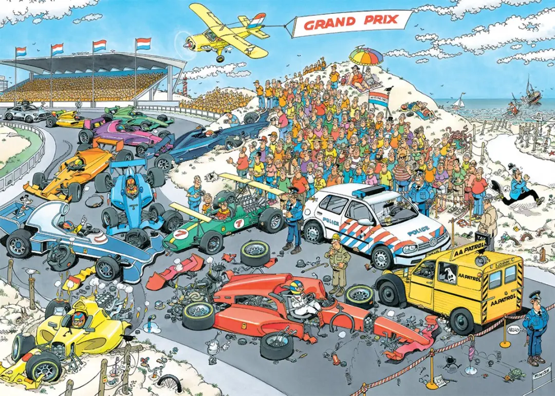 Jan van Haasteren Nog één rondje Zandvoort Puzzel - 1000 Stuks