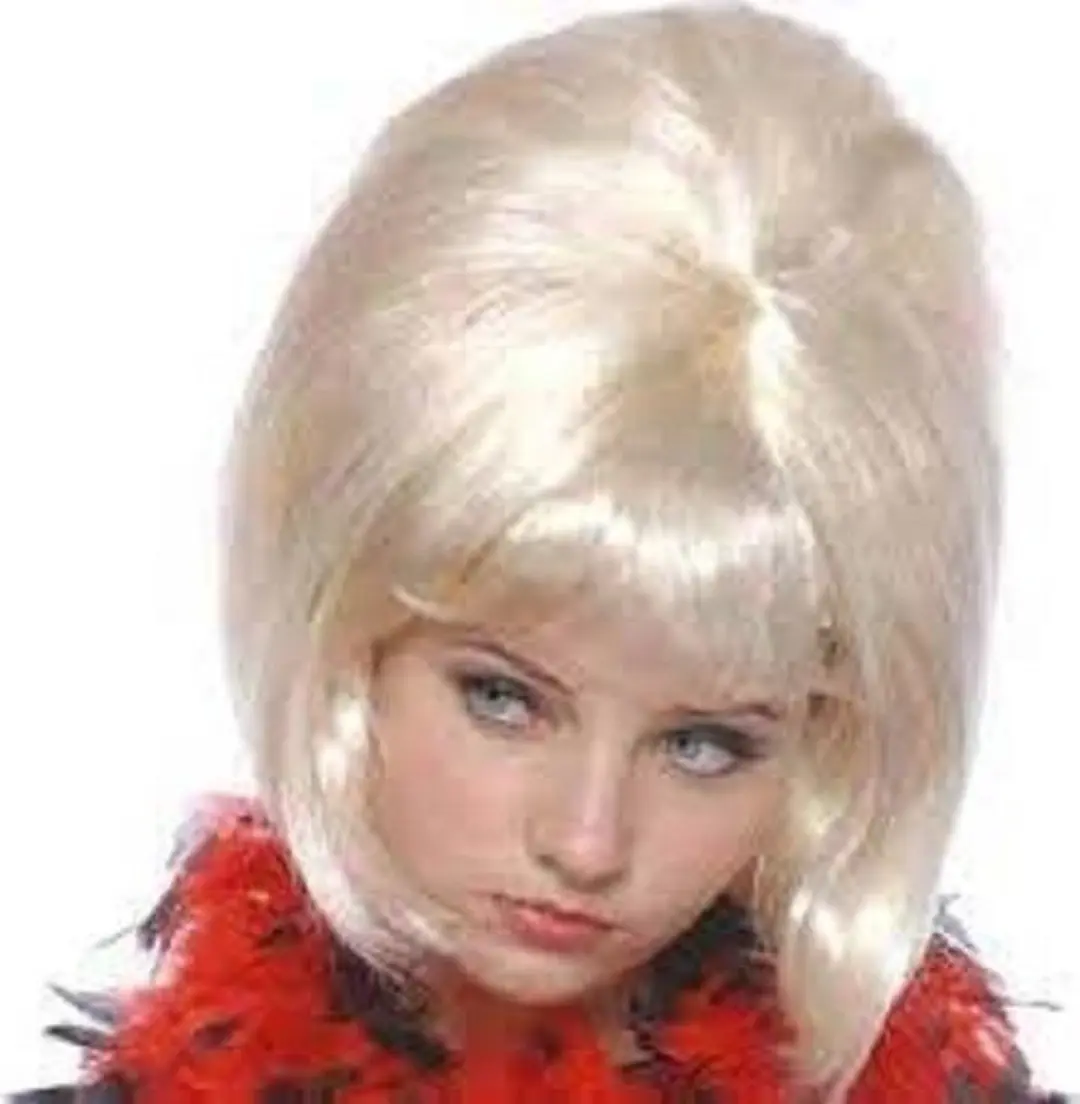 Sixties pruik blond