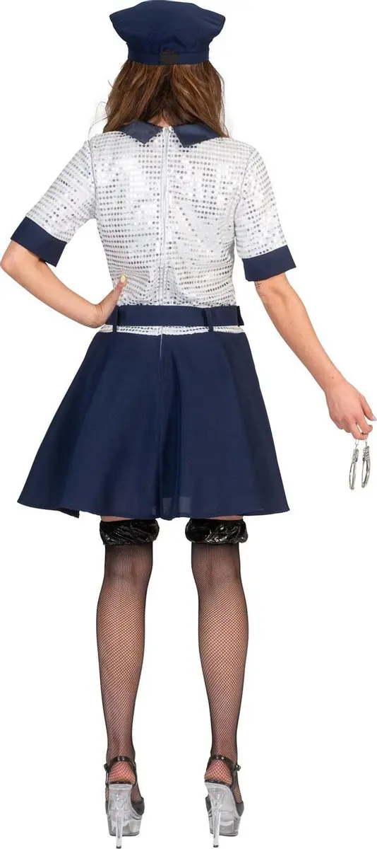 Espa Police Petra Verkleedkostuum Dames - Maat 48/50 - Blauw/Wit
