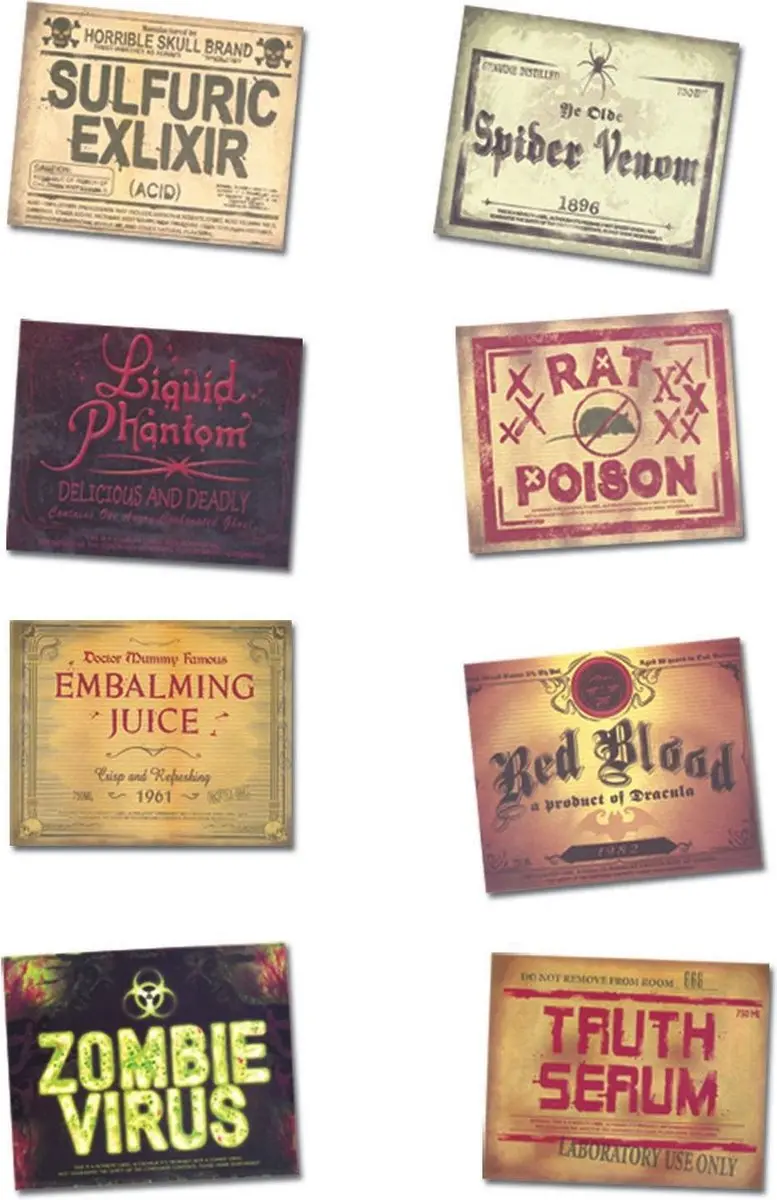 Espa Fles Stickers - 8 Stuks - Gekleurd