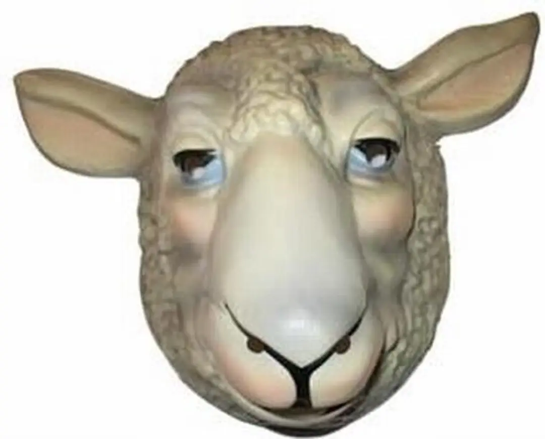 plastiek masker schaap