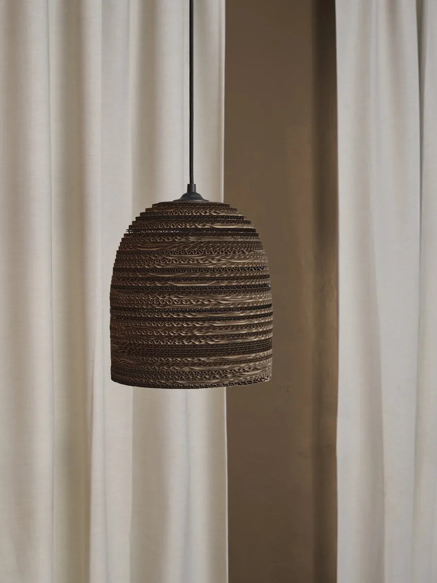 LEDVANCE Decor Cardboard Ball Bell Hanglamp - Bruin - Ø26cm - afbeelding 6 van 6