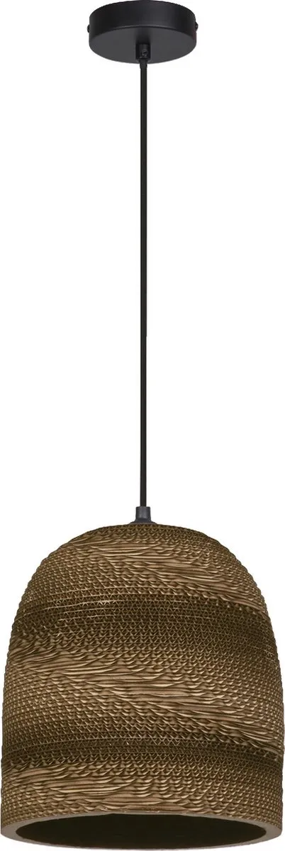 LEDVANCE Decor Cardboard Ball Bell Hanglamp - Bruin - Ø26cm