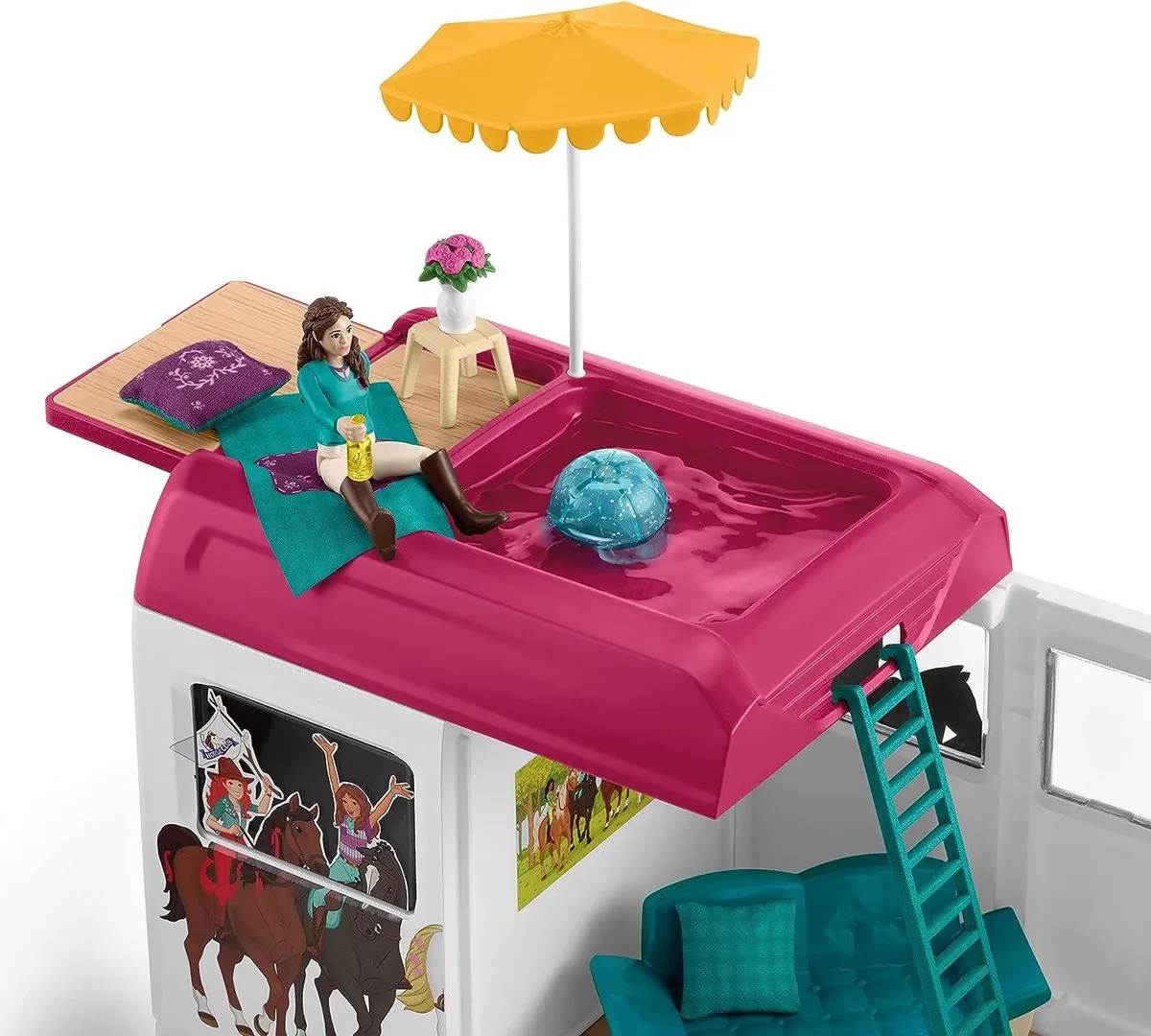 Schleich Horse Club Paardentransportwagen 42587 - Multicolor