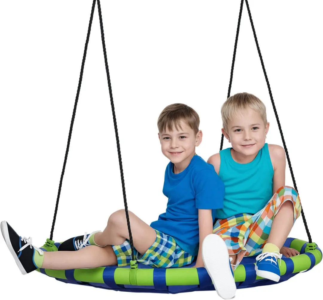 Outsunny Kinderschommel Staal 100x100x180cm