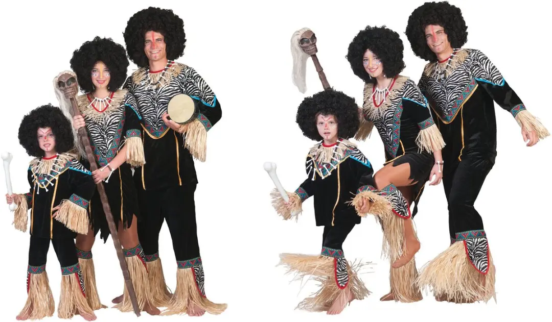 Espa Afrikaanse Zulu Jurk - Zwart - L/XL