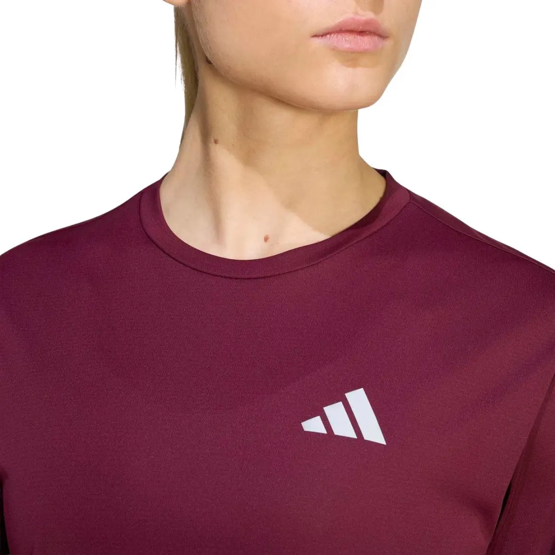 adidas Essentials Running Shirt KG3229 - Maat XL - Donkerrood