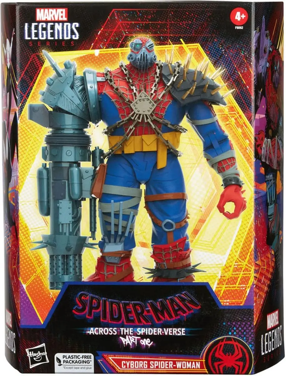 Marvel Spider-Man Across The Spider-Verse Marvel Legends Deluxe Cyborg Spider-Woman 15cm
