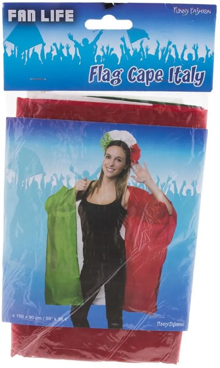 Espa Cape Italië - One Size - Rood/Groen/Wit