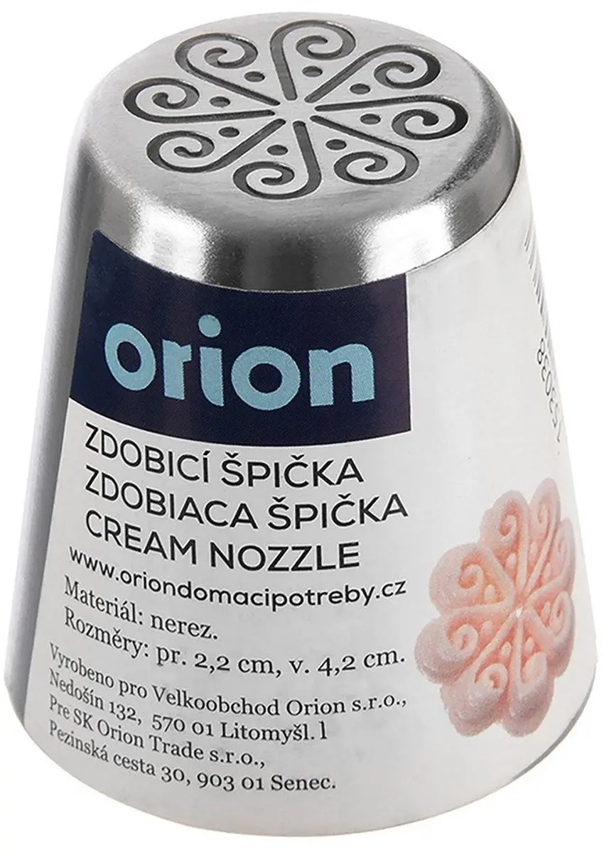 Orion Stalen Russische Tylle Bloemvorm - Zilver