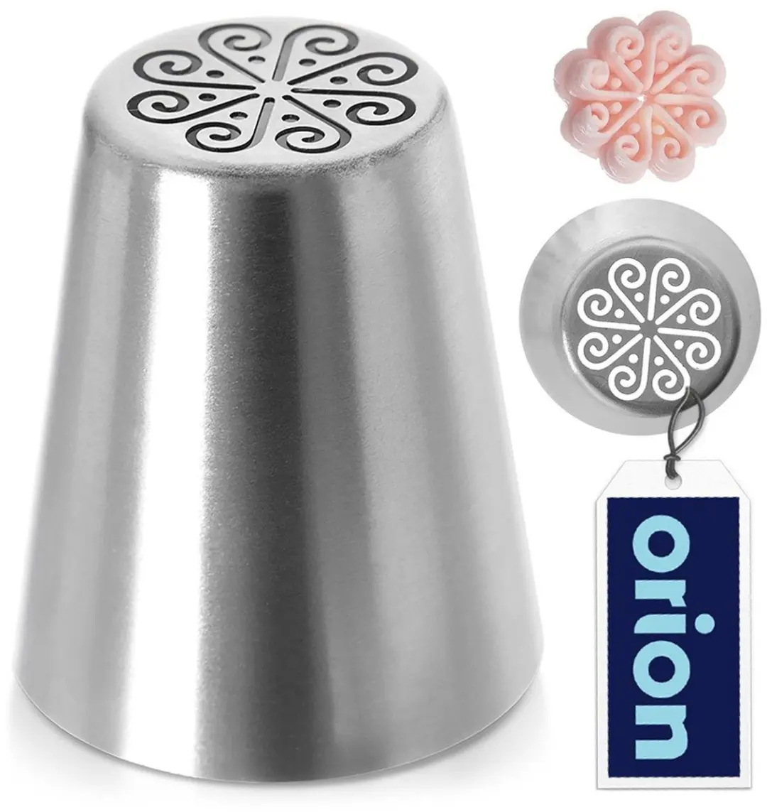 Orion Stalen Russische Tylle Bloemvorm - Zilver
